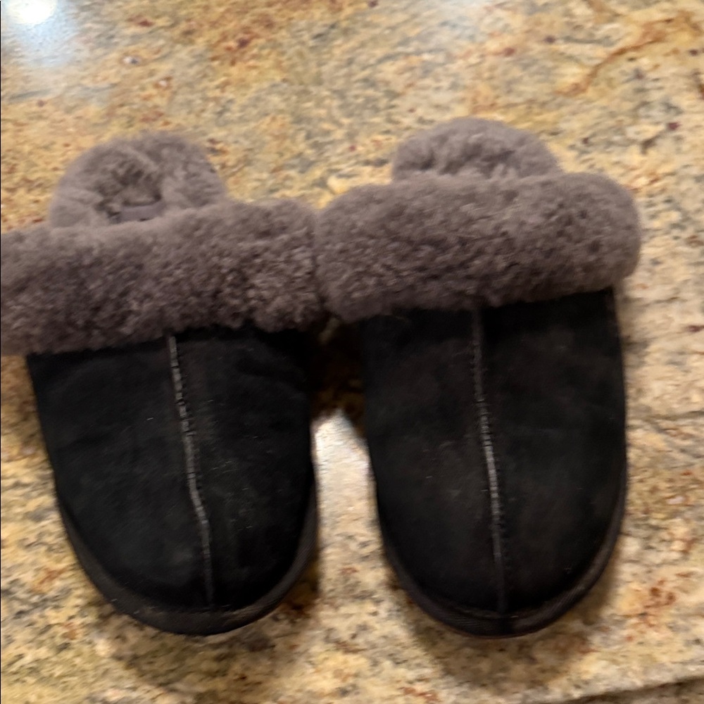 Cozy Black Ugg slip one